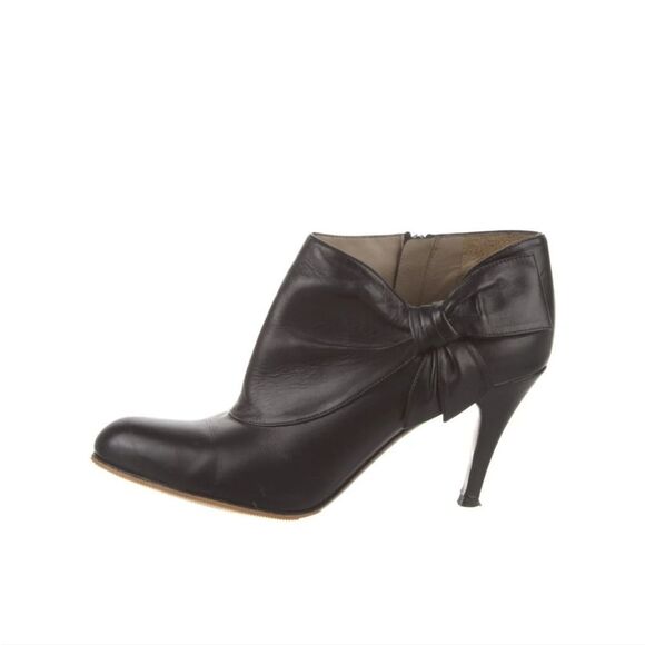 Valentino Leather Ankle Boots - Picture 2 of 5